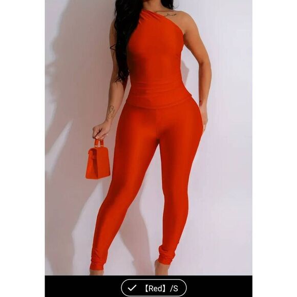 New stylish Off shoulder sleeveless 2 piece pant set - Picture 1 of 1